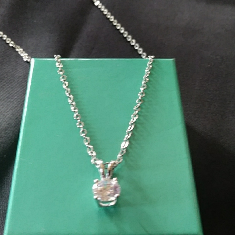 18" CZ DIAMOND NECKLACE - Picture 6 of 8